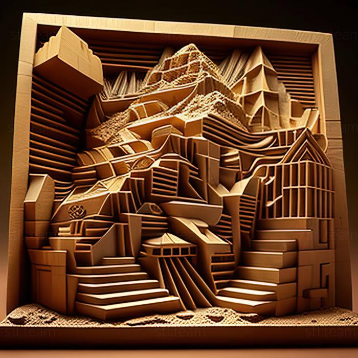 3D model Ziggurat (STL)